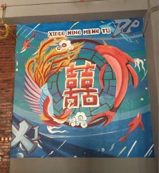 大岭山墙体彩绘