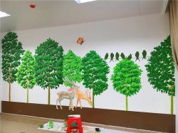 老年病康复医院彩绘【文化墙手绘】